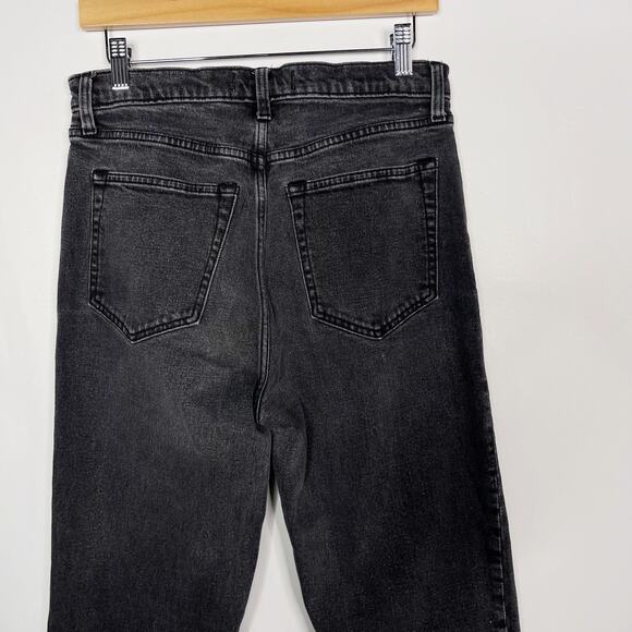 Abercrombie & Fitch 30 / 10 Long Black The Ankle Straight Ultra High Rise Jeans - Picture 7 of 10